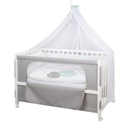 Roba Room Bed Happy Cloud 60x120cm Beistellbett komplette Ausstattung