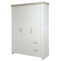 Roba Schrank Felicia 3-türiger Schrank 2 Schubladen Landhausstil weiß