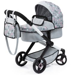 Bayer Design Kombi-Puppenwagen Xeo Sterne grau