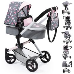 Bayer Design Kombi-Puppenwagen Vario grau
