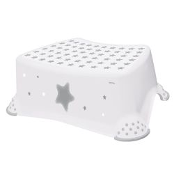 Keeeper Stars Tritthocker Schemel mit Anti-Rutschfunktion Cosmic White