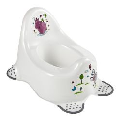 Keeeper Hippo Babytopf mit Anti-rutsch-Funktion weiß
