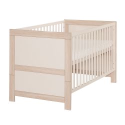 roba Babybett Momo 70x140 cm Mitwachsend Gitterbett cashmere Tristan Eiche