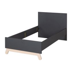 roba Jugendbett Jara 90 x 200 cm für Kinder- und Jugendzimmer anthrazit