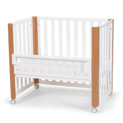 Kinderkraft 4in1 Kinderbett Beistellbett Laufgitter KOYA mit Matratze 120x60 cm