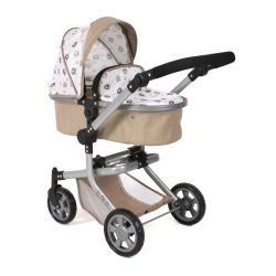 Bayer Chic 2000 Puppen Kombi-Puppenwagen MIKA Bärchen beige