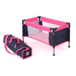 Bayer Chic 2000 Puppen Reisebett Konfetti pink