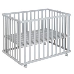Roba Laufgitter klappbar taupe 75x100cm platzsparendes Rollen