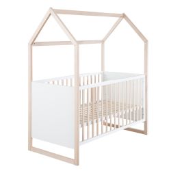 Roba Hausbett 70x140cm Buche natur Holz weiß