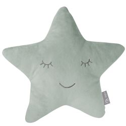 Roba Kids Kuschel- und Dekokissen 19x32x9 cm Stern Style Frosty green