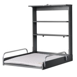 Roba Kids Wandwickelregal inkl. Wickelauflage grau - anthrazit