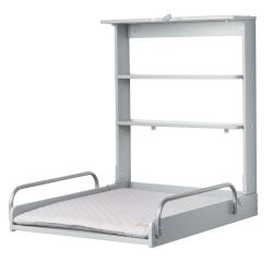 Roba Kids Wandwickelregal inkl. Wickelauflage grau - taupe