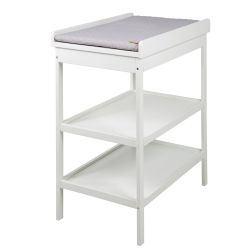 Roba Wickelregal 93,50 cm weiss inkl. Wickelauflage roba Style Silbergrau