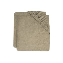 Jollein Wickelauflagenbezug Frottee 75x85 cm Olive Green Doppelpack
