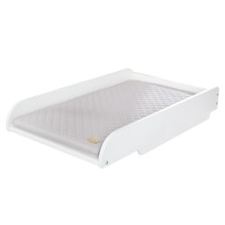 Roba Kids Wickelplatte weiss inkl. Wickelauflage Style Silbergrau