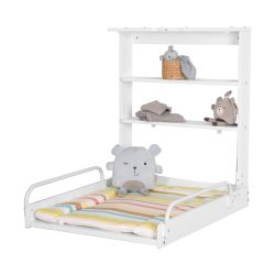 Roba Wandwickelregal klappbares Wickelregal weiß Dschungelbaby