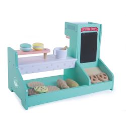 Bayer Chic 2000 Coffee Shop Kaufladen aus Holz mit Kaffeemaschine