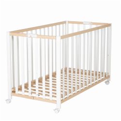 Roba Kinderbett Klappbett Fold Up Buche-Weiß 60x120 cm