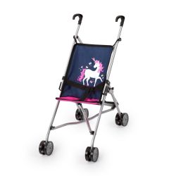 Bayer Design Puppen-Buggy blau Einhorn