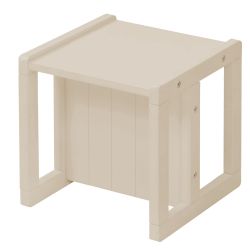 roba Kinder Sitzhocker Landhausstil Wendehocker Stuhl Holz beige Cashmere
