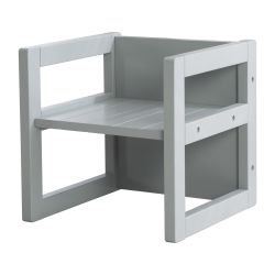 Roba Kids Sitzhocker Landhausstil Wendehocker 3 Sitzhöhen - grau