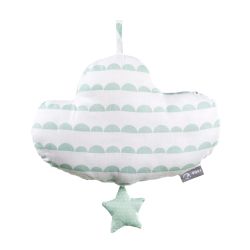 Roba Spieluhr Happy Cloud Einschlafhilfe waschbar taupe / mint