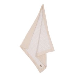 roba Babydecke Frosty Almond 80 x 80 cm Kuscheldecke Terry Dots Punkte Motiv