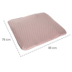 roba organic Spannbezug für Wickelauflagen Lil Planet 75 x 85 cm Rosa