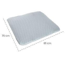 roba organic Spannbezug für Wickelauflagen Lil Planet 75 x 85 cm Hellblau