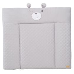 Roba Kids Wickelauflage 85x75 cm soft Bären Samme Style Silbergrau