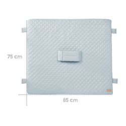 Roba Kids Sicherheitswickelauflage 85x75 cm mit Haltegurt Style Hellblau Sky