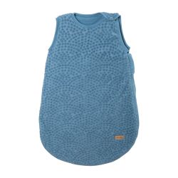 roba Babyschlafsack Seashells Indigo 90cm Ganzjahres Schlafsack Musselin Blau