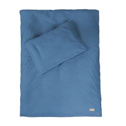roba Kinderbettwäsche Seashells Indigo 100 x 135 cm Set 2-teilig Blau
