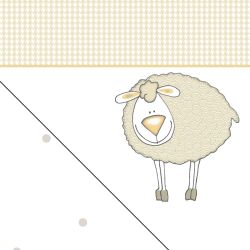 Theraline Bezug für Stillkissen 190cm Stillkissenbezug Schaf beige