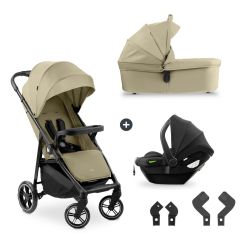 Hauck Buggy Shop N Care Trio Set Olive ink. Babyschale und Zubehör