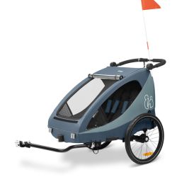 Hauck Fahrradanhänger Buggy Dryk Duo Plus Dark Blue