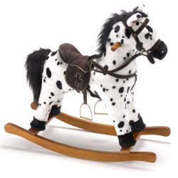 Bayer Chic 2000 Schaukelpferd Carlotta 46 cm mit Sound weiss