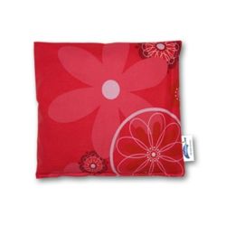 Theraline Kirschkernkissen 19 x 19 cm Retroblume rot Kirschkerne