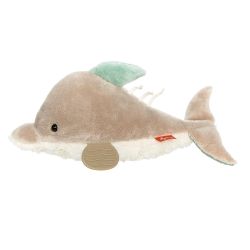 Sigikid Aktiv Delfin Rassel Beißring Quietschtier grau/weiß