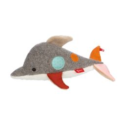 Sigikid Kuscheltier Patchwork Sweety Delfin 33 cm grau/weiß