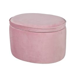 Roba Kinderhocker mit Aufbewahrungsfunktion Lil Sofa oval Mauve