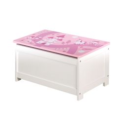 Roba Kids Spielzeugtruhe mit Sitzfläche Krone rosa