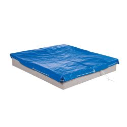 roba Abdeckplane für Sandkästen groß 154x154cm wetterfest Metallösen