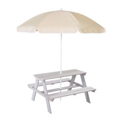 roba Kinder Outdoor+ Set Sitzgruppe Picknick for 4 inkl. Sonnenschirm