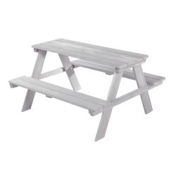 Roba Kids Kinder Outdoor Sitzgruppe Picknick for 4 grau wetterfeste Sitzgarnitur