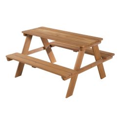 Roba Kids Kinder Outdoor Sitzgruppe Picknick for 4 teak wetterfeste Sitzgarnitur