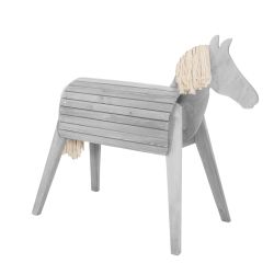 Roba Kids Outdoor Spielpferd Kletter Pferd Höhe ca. 1,56 Meter grau lasiert