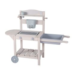Roba Kids Outdoor Mobile Spiel- und Matschküche BBQ - grau