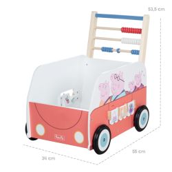 Roba Kids Bully-Schiebebus Lauflernwagen Peppa Pig - weiß