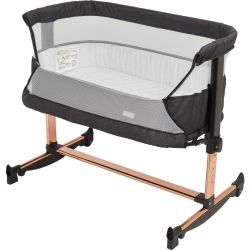 BabyGo Vivaldi Wiege Beistellbett black - gold